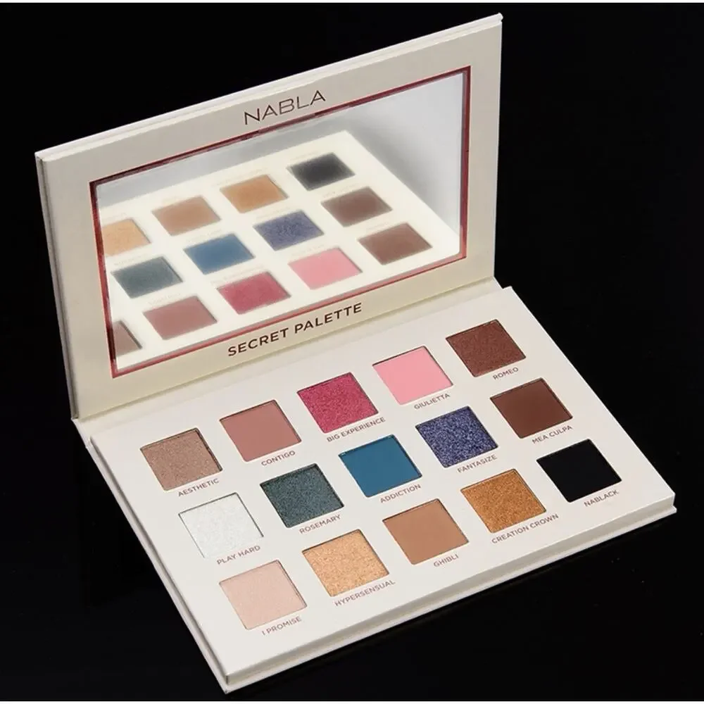 Nabla Secret Eyeshadows Palette DISCONTINUED 15 Shades Full Size NIB
